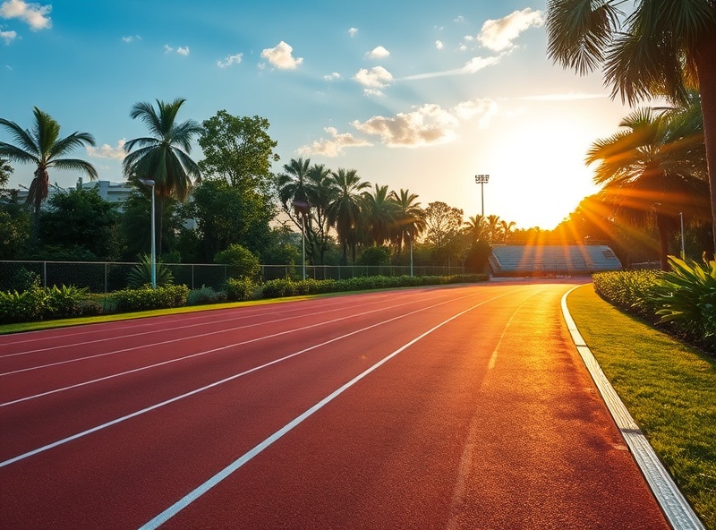 Running track at Sala Urban City, HCMC